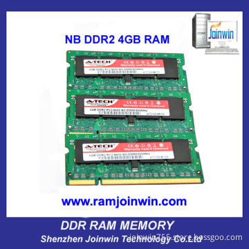 High Speed Full Compatible 256MB*8 Laptop DDR2 4GB RAM Memory